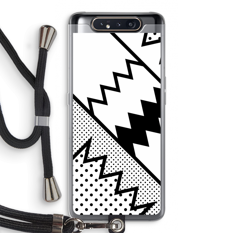 Pop Art #5: Samsung Galaxy A80 Transparant Hoesje met koord