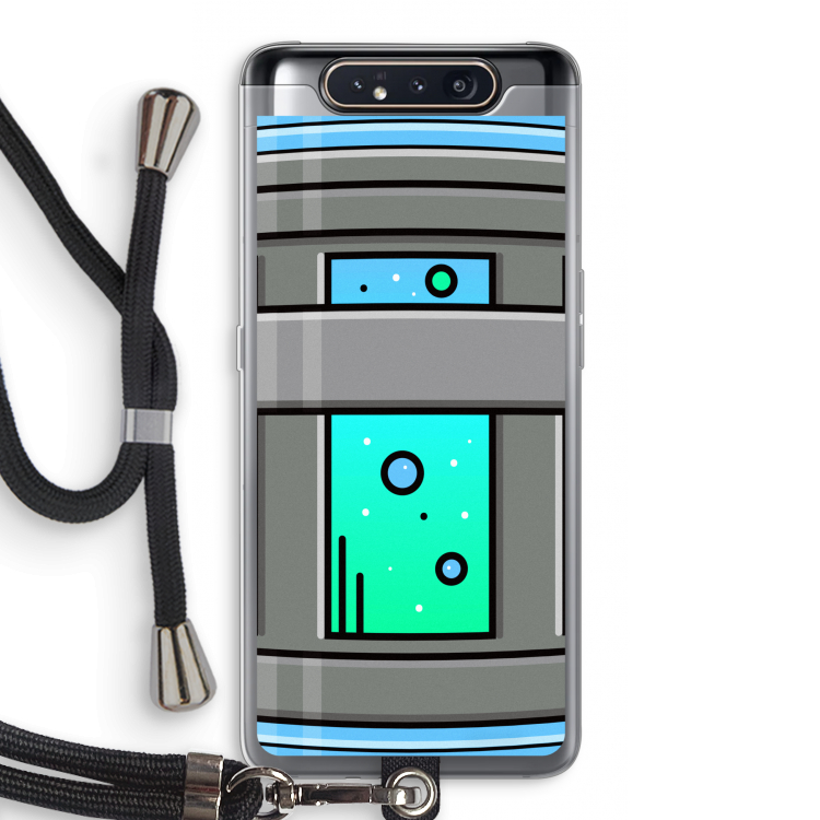 Chug Bottle: Samsung Galaxy A80 Transparant Hoesje met koord