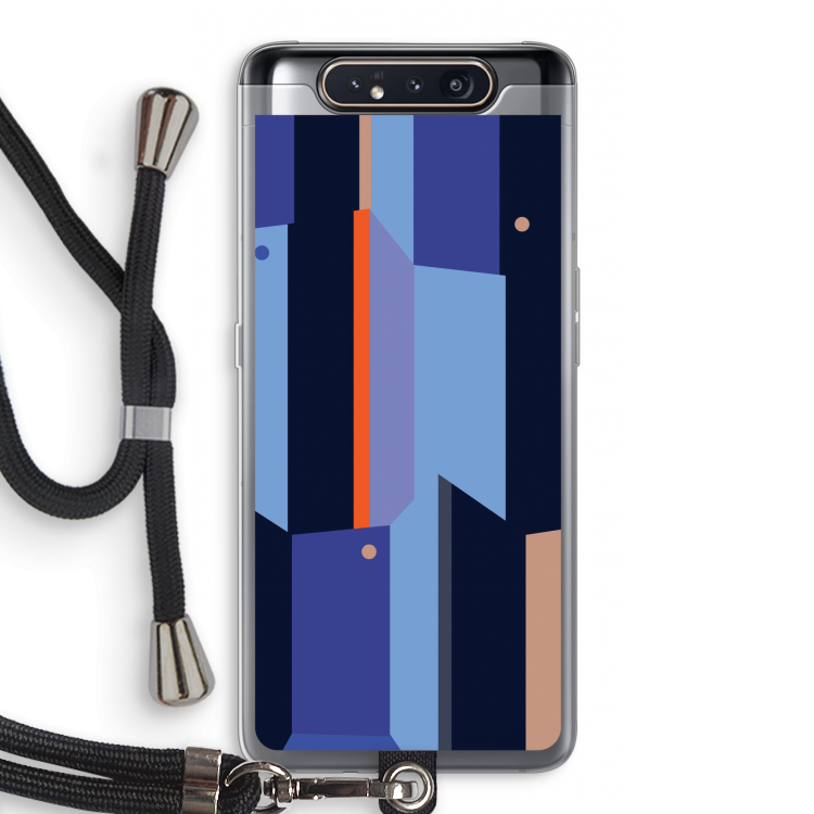 Gestalte 3: Samsung Galaxy A80 Transparant Hoesje met koord