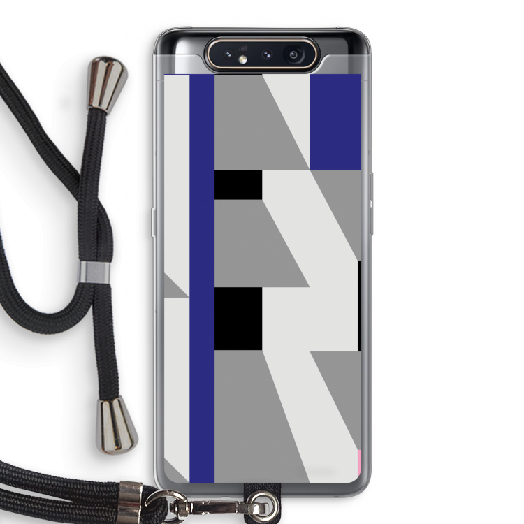 Gestalte 2: Samsung Galaxy A80 Transparant Hoesje met koord