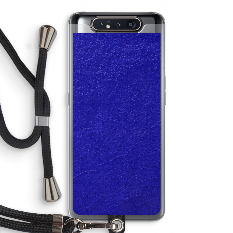 Majorelle Blue: Samsung Galaxy A80 Transparant Hoesje met koord