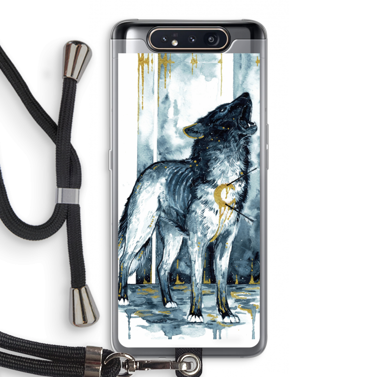 Bleeding Soul: Samsung Galaxy A80 Transparant Hoesje met koord