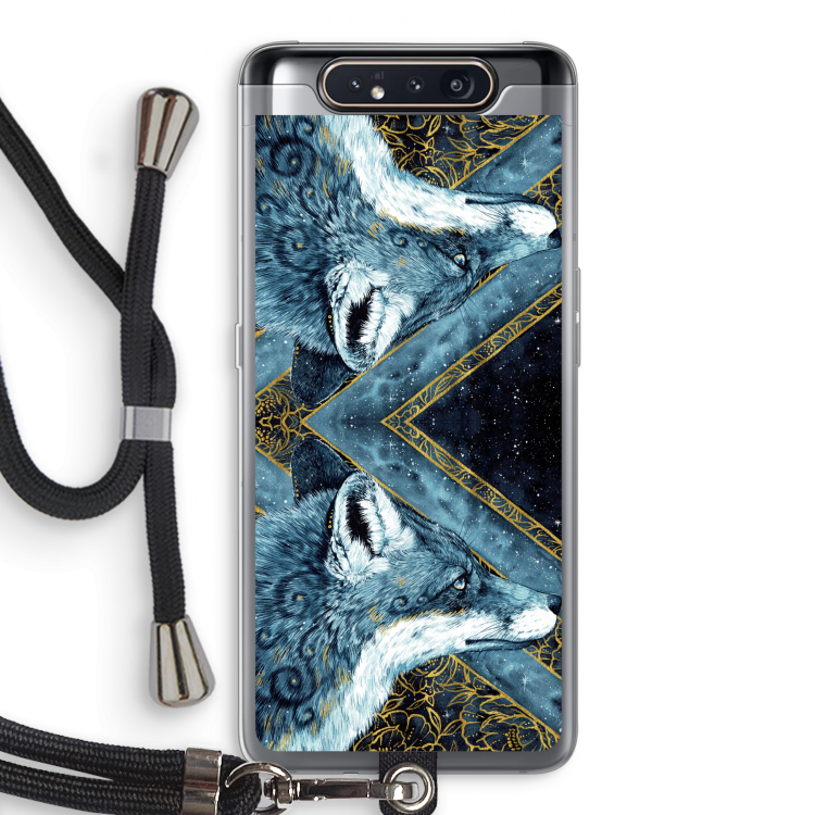 Golden Fox: Samsung Galaxy A80 Transparant Hoesje met koord