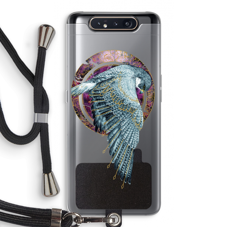 Golden Falcon: Samsung Galaxy A80 Transparant Hoesje met koord