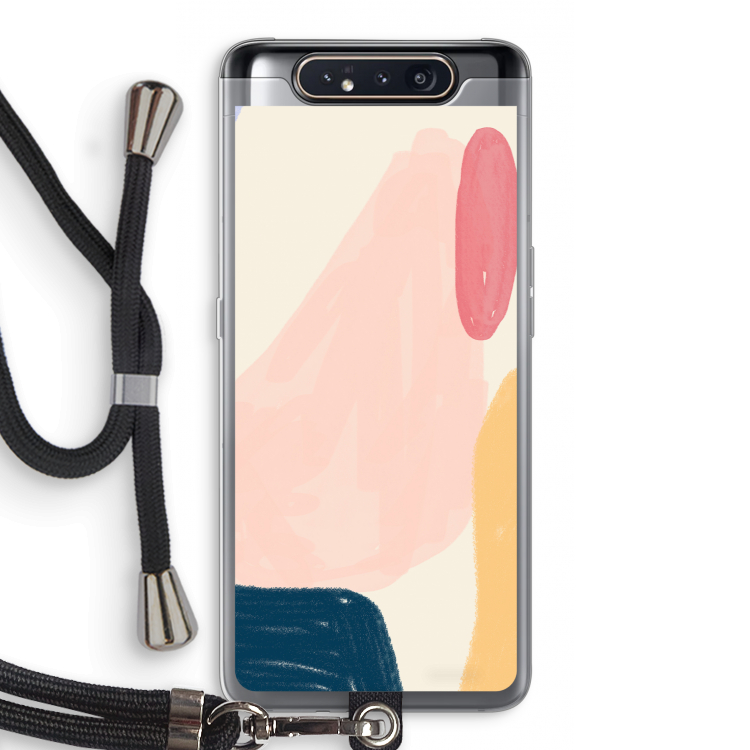 Saturday Flow: Samsung Galaxy A80 Transparant Hoesje met koord