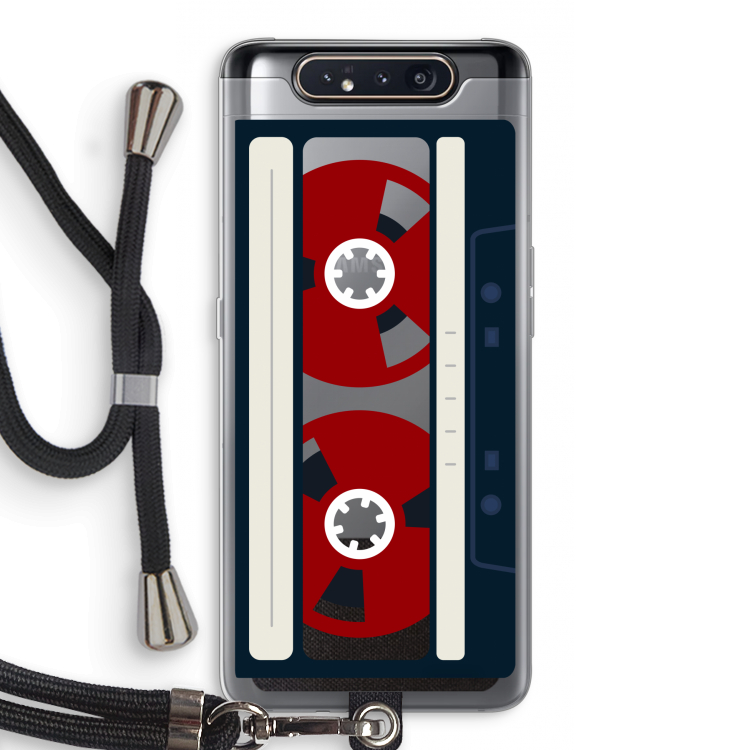 Here's your tape: Samsung Galaxy A80 Transparant Hoesje met koord