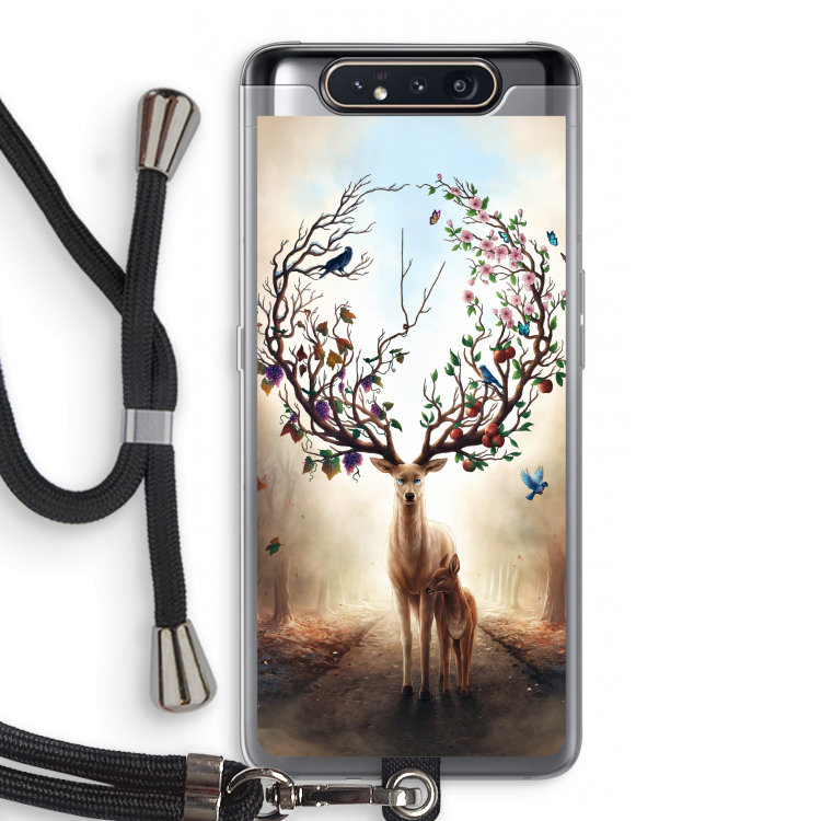 Seasons Change: Samsung Galaxy A80 Transparant Hoesje met koord