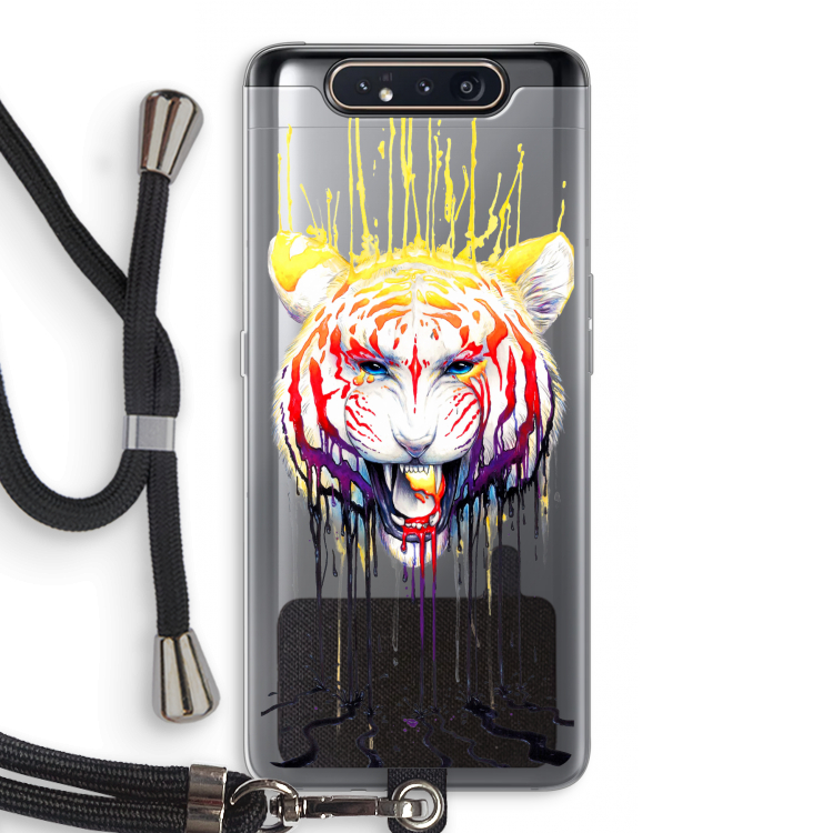 Fading: Samsung Galaxy A80 Transparant Hoesje met koord