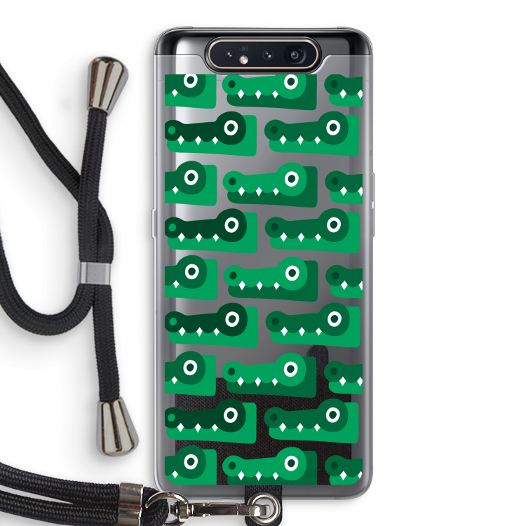 Crocs: Samsung Galaxy A80 Transparant Hoesje met koord