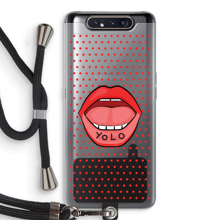 Yolo Denise: Samsung Galaxy A80 Transparant Hoesje met koord