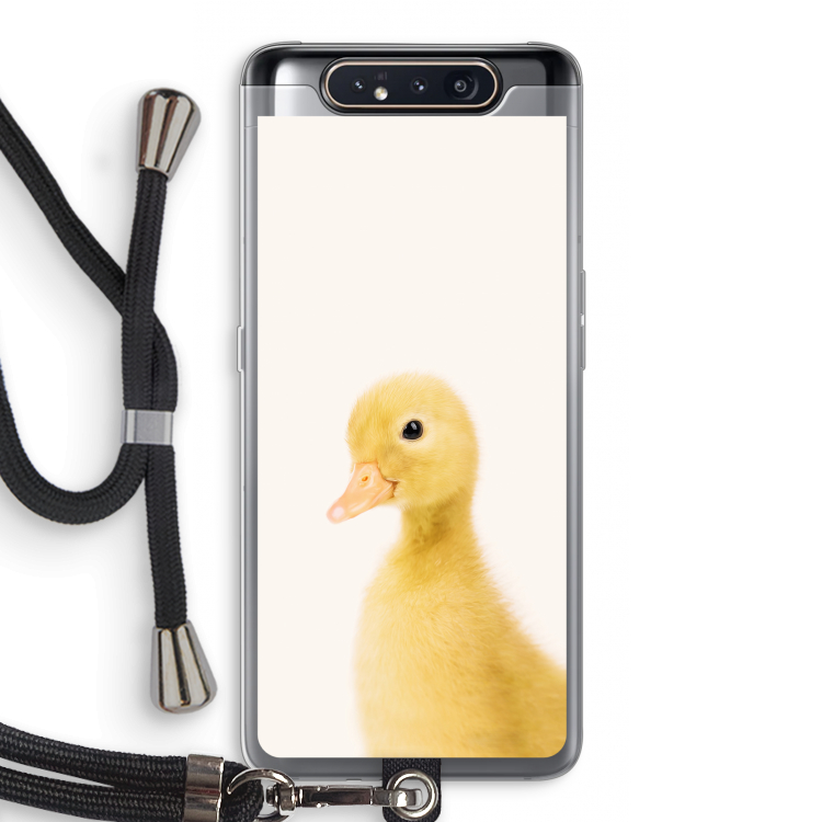 Duke: Samsung Galaxy A80 Transparant Hoesje met koord