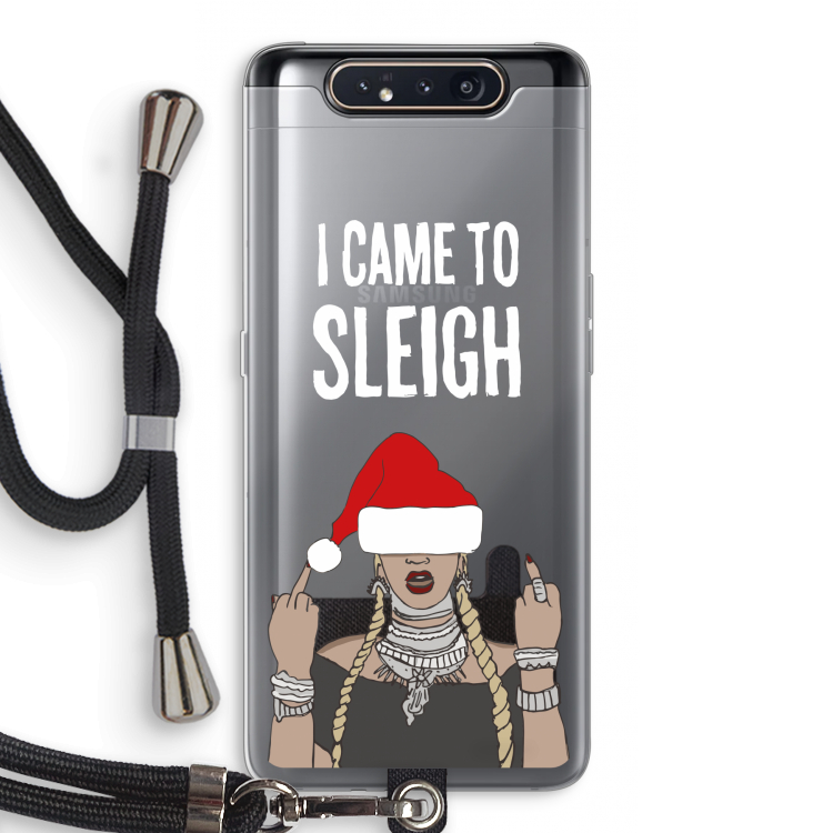 Came To Sleigh: Samsung Galaxy A80 Transparant Hoesje met koord