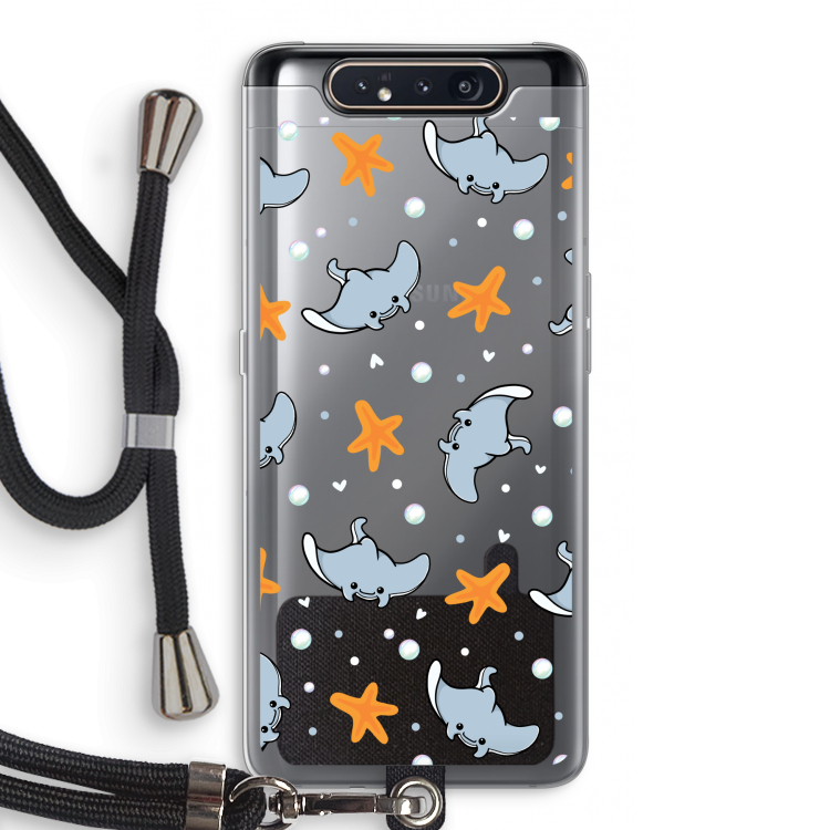 Manta: Samsung Galaxy A80 Transparant Hoesje met koord