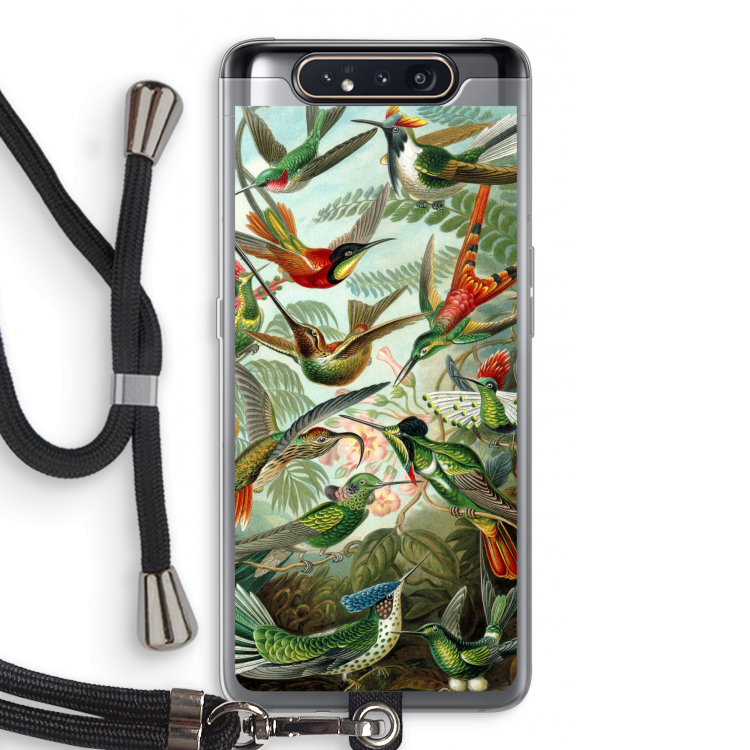 Haeckel Trochilidae: Samsung Galaxy A80 Transparant Hoesje met koord