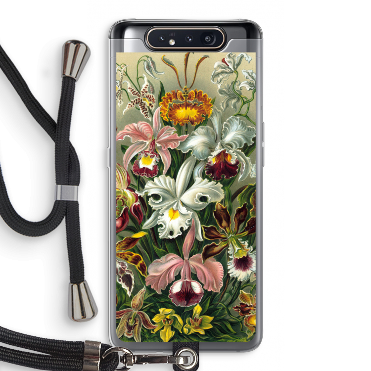 Haeckel Orchidae: Samsung Galaxy A80 Transparant Hoesje met koord