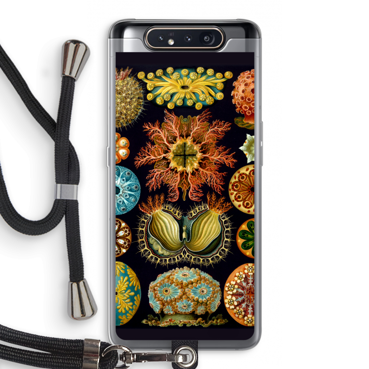 Haeckel Ascidiae: Samsung Galaxy A80 Transparant Hoesje met koord