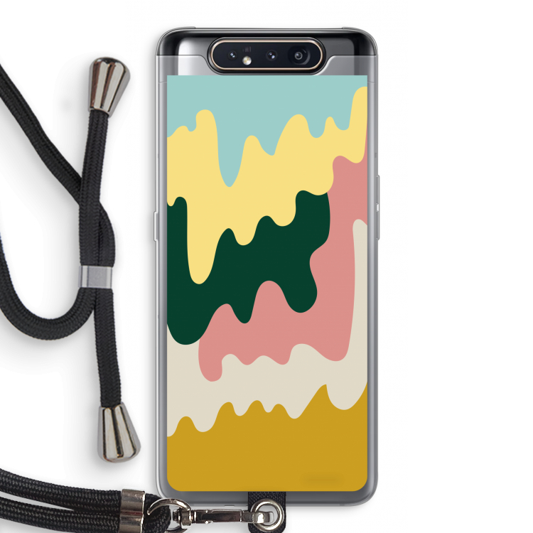Baar B: Samsung Galaxy A80 Transparant Hoesje met koord