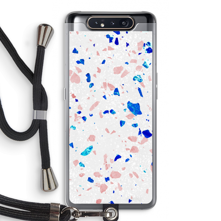 Terrazzo N°6: Samsung Galaxy A80 Transparant Hoesje met koord
