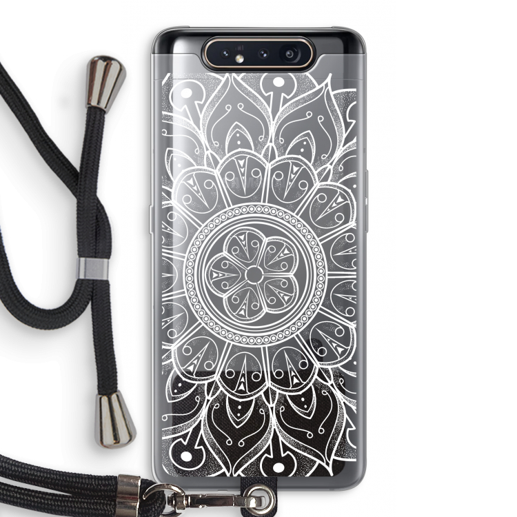 Roses Are Red: Samsung Galaxy A80 Transparant Hoesje met koord
