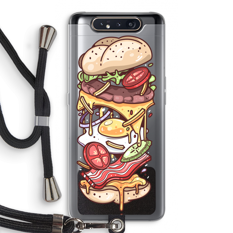 Diet Coke Please: Samsung Galaxy A80 Transparant Hoesje met koord