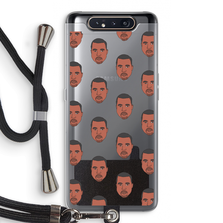 Kanye Call Me?: Samsung Galaxy A80 Transparant Hoesje met koord