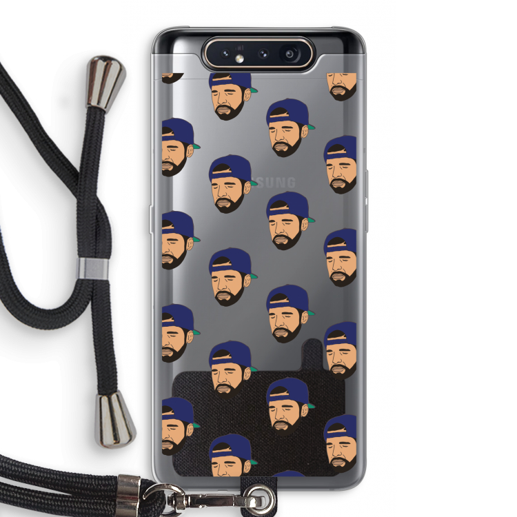 Drake Away: Samsung Galaxy A80 Transparant Hoesje met koord