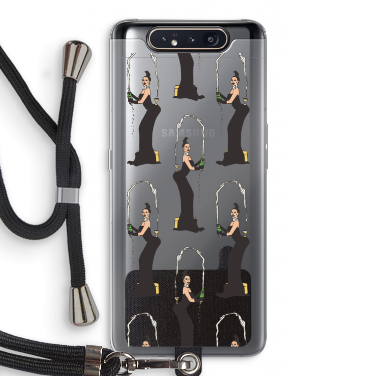 Pop Some Kim: Samsung Galaxy A80 Transparant Hoesje met koord