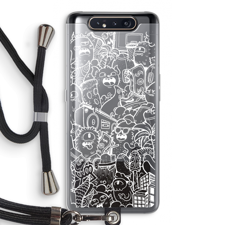 Vexx City #2: Samsung Galaxy A80 Transparant Hoesje met koord