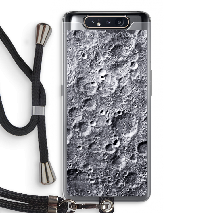Maanlandschap: Samsung Galaxy A80 Transparant Hoesje met koord