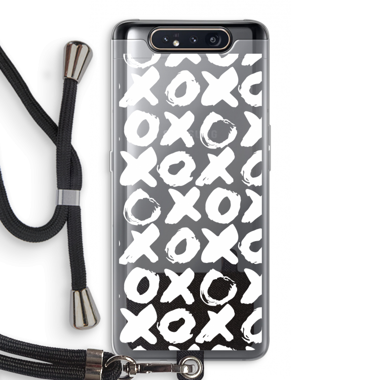 XOXO: Samsung Galaxy A80 Transparant Hoesje met koord