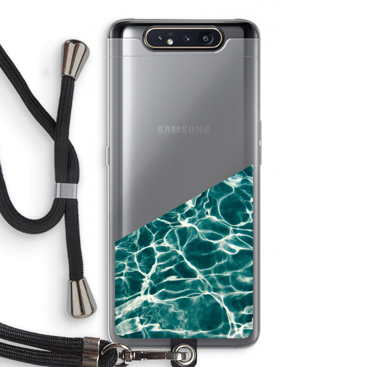 Weerkaatsing water: Samsung Galaxy A80 Transparant Hoesje met koord