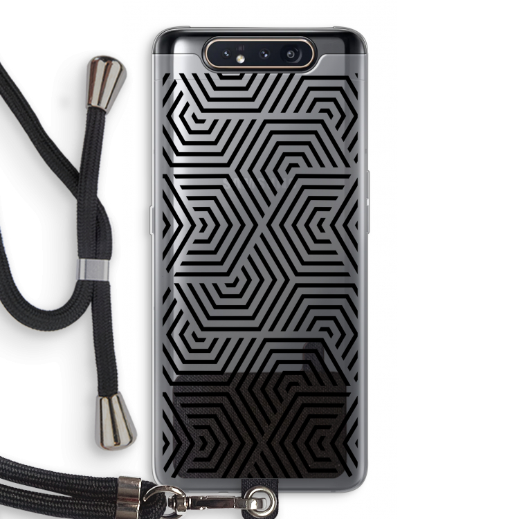Magic pattern: Samsung Galaxy A80 Transparant Hoesje met koord