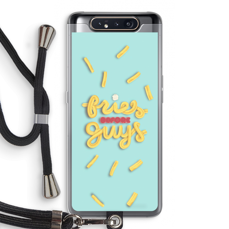 Always fries: Samsung Galaxy A80 Transparant Hoesje met koord