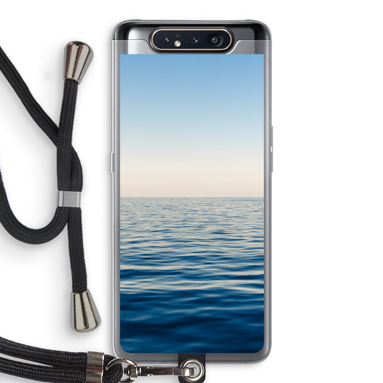 Water horizon: Samsung Galaxy A80 Transparant Hoesje met koord