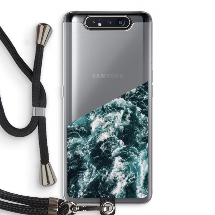Zee golf: Samsung Galaxy A80 Transparant Hoesje met koord