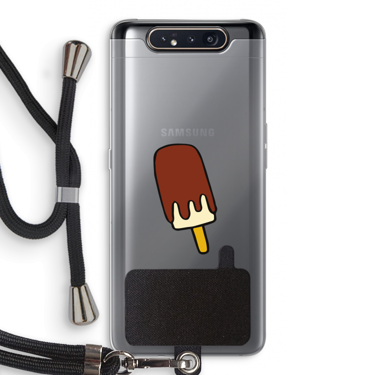 Frisco: Samsung Galaxy A80 Transparant Hoesje met koord