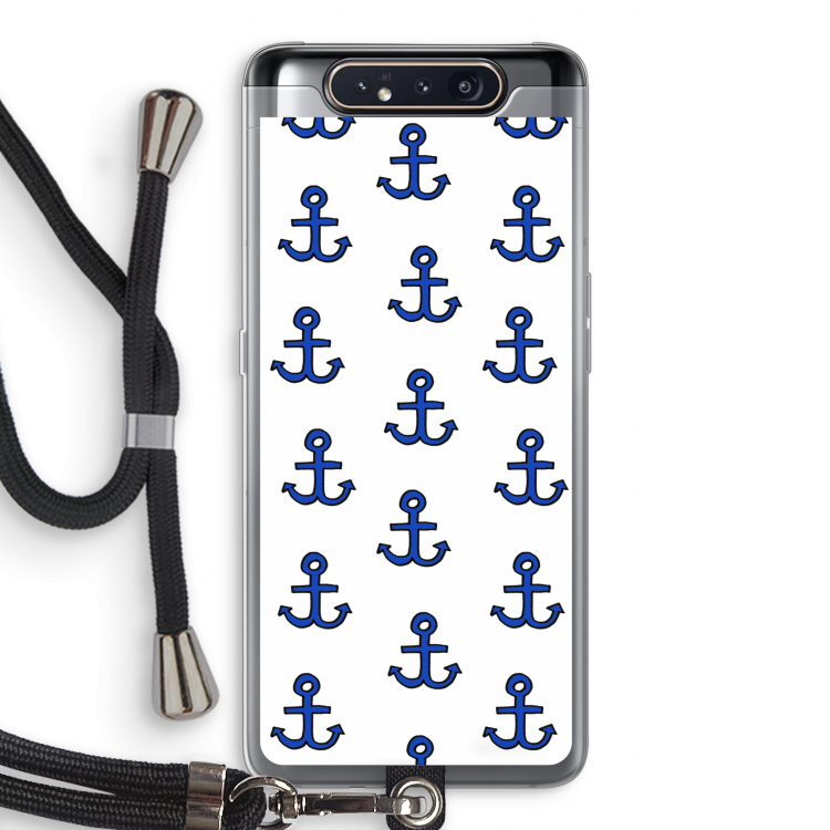 Ankers: Samsung Galaxy A80 Transparant Hoesje met koord