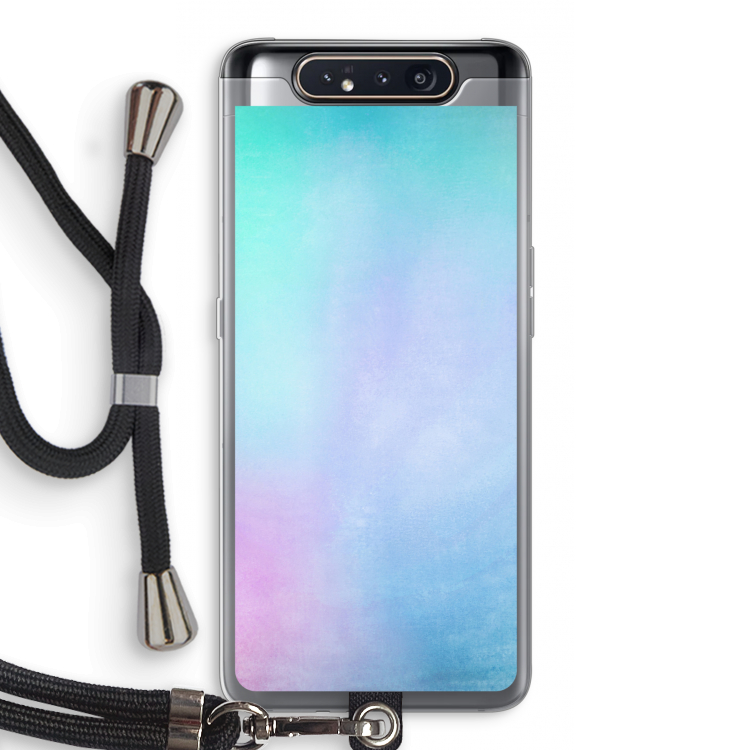 mist pastel: Samsung Galaxy A80 Transparant Hoesje met koord
