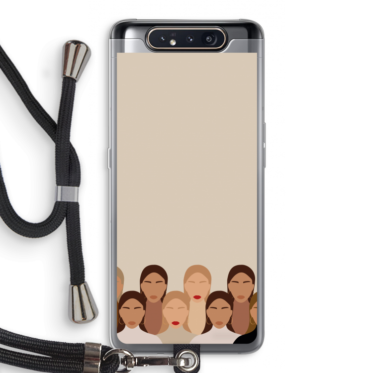 Girls girls girls: Samsung Galaxy A80 Transparant Hoesje met koord
