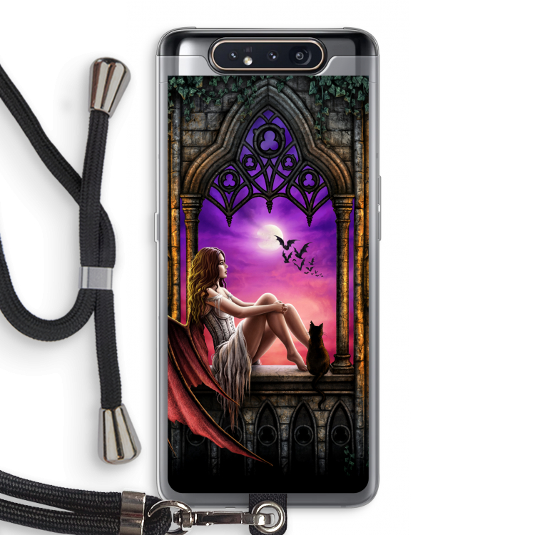 Kinderen van de nacht: Samsung Galaxy A80 Transparant Hoesje met koord