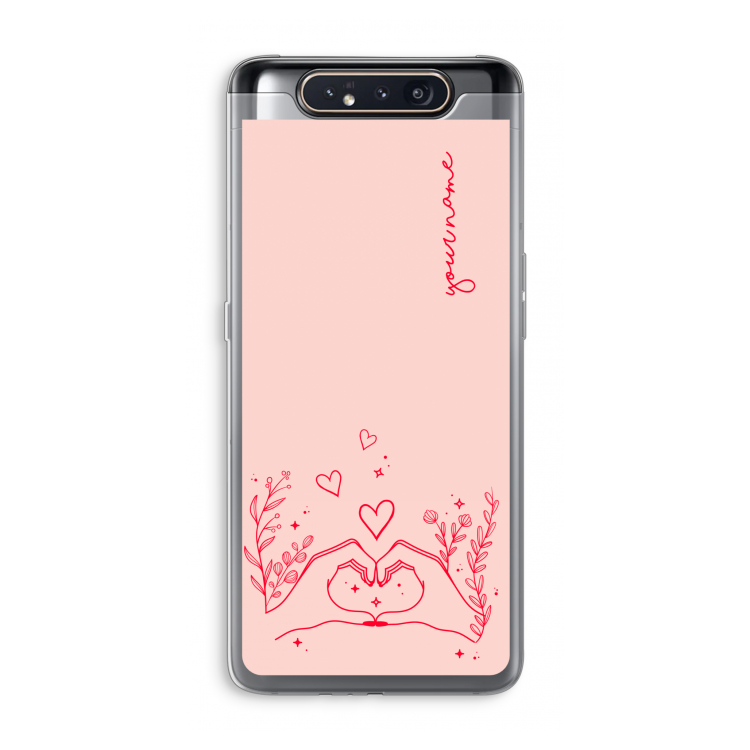 Love is in the air: Samsung Galaxy A80 Transparant Hoesje