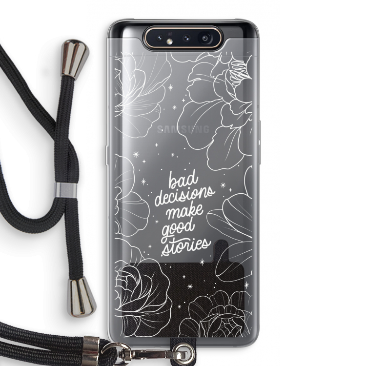 Good stories: Samsung Galaxy A80 Transparant Hoesje met koord