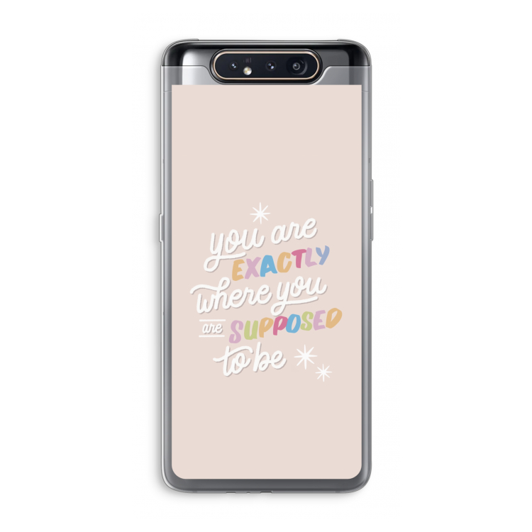 Right Place: Samsung Galaxy A80 Transparant Hoesje