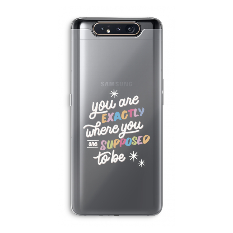 Right Place: Samsung Galaxy A80 Transparant Hoesje