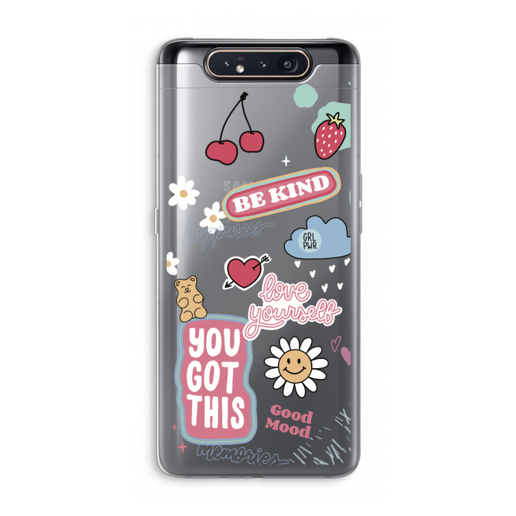 Positivity: Samsung Galaxy A80 Transparant Hoesje