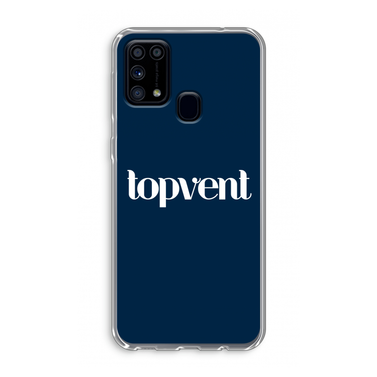 Topvent Navy: Samsung Galaxy M31 Transparant Hoesje