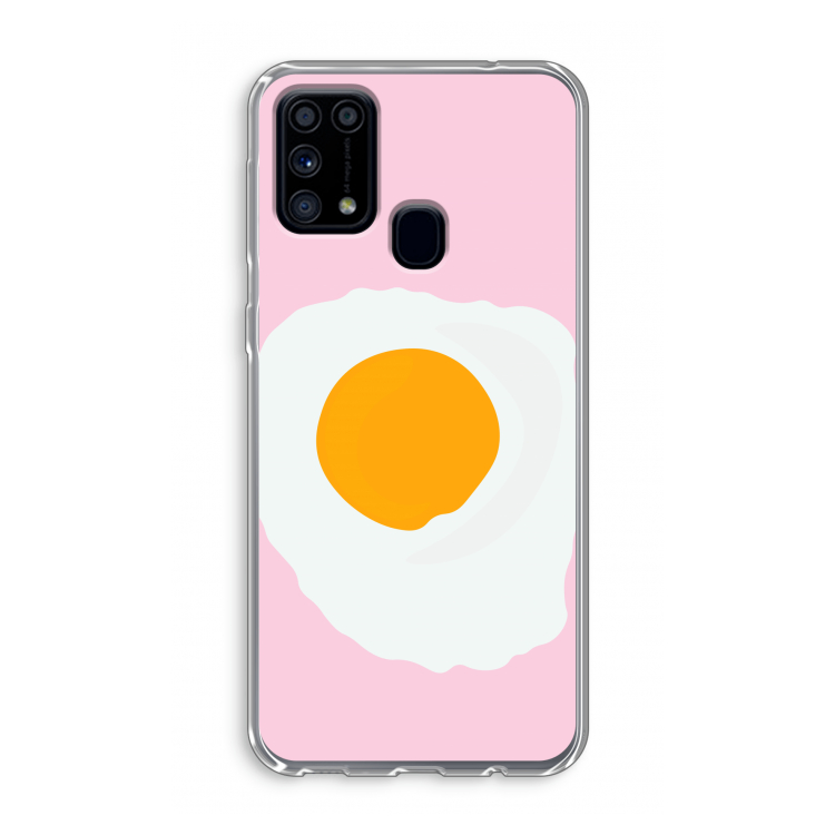 Sunny side up: Samsung Galaxy M31 Transparant Hoesje