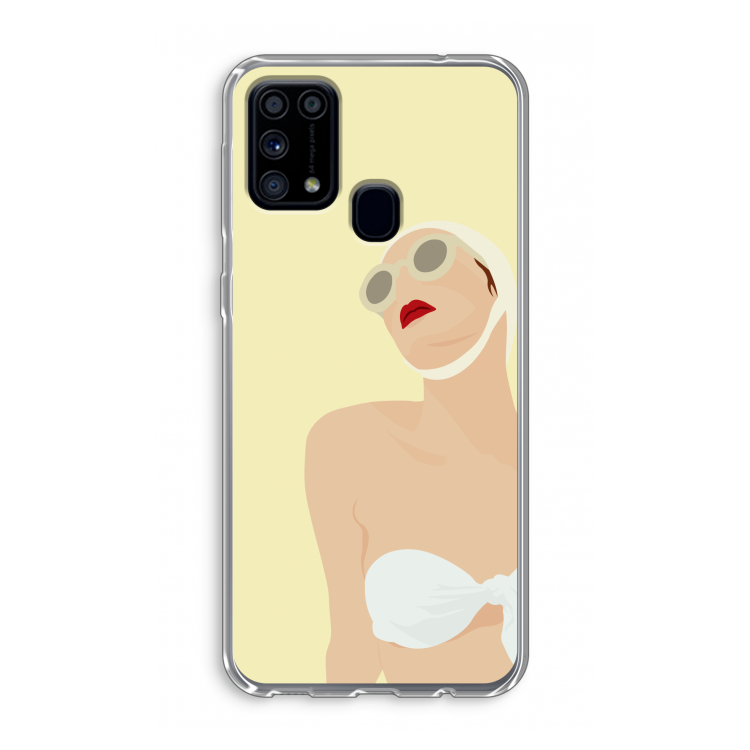 Summer: Samsung Galaxy M31 Transparant Hoesje