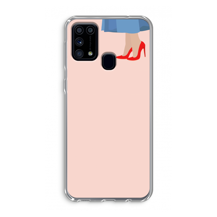 High heels: Samsung Galaxy M31 Transparant Hoesje