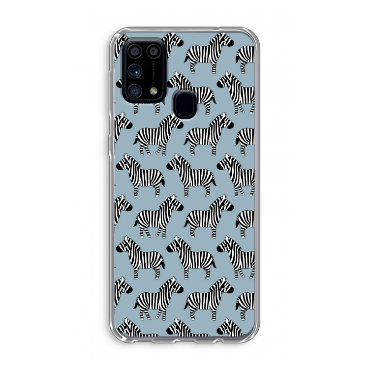 Zebra: Samsung Galaxy M31 Transparant Hoesje